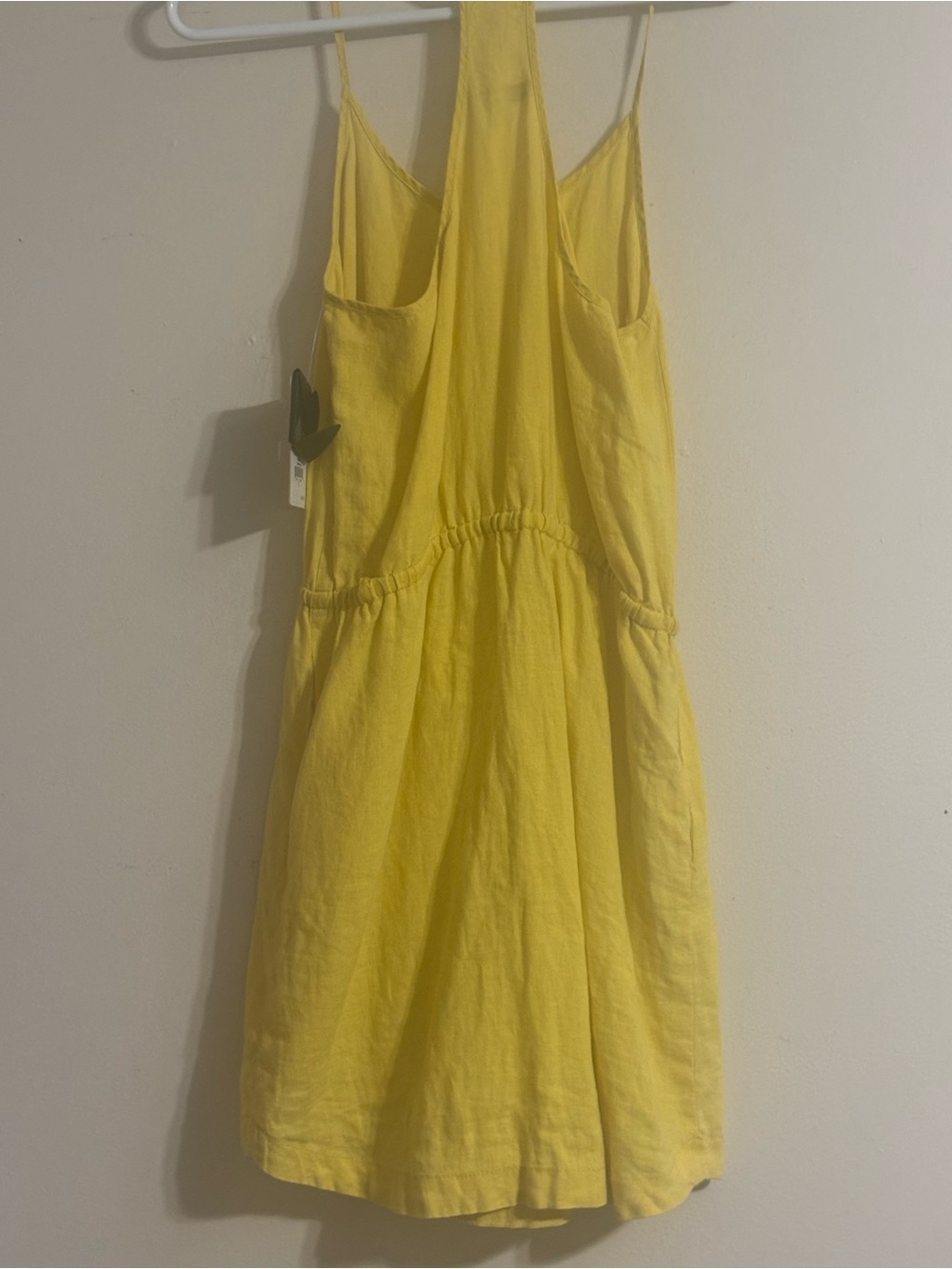 Juicy Couture Yellow Spaghetti-Strap Drawstring Mini Dress - Picture 7 of 9
